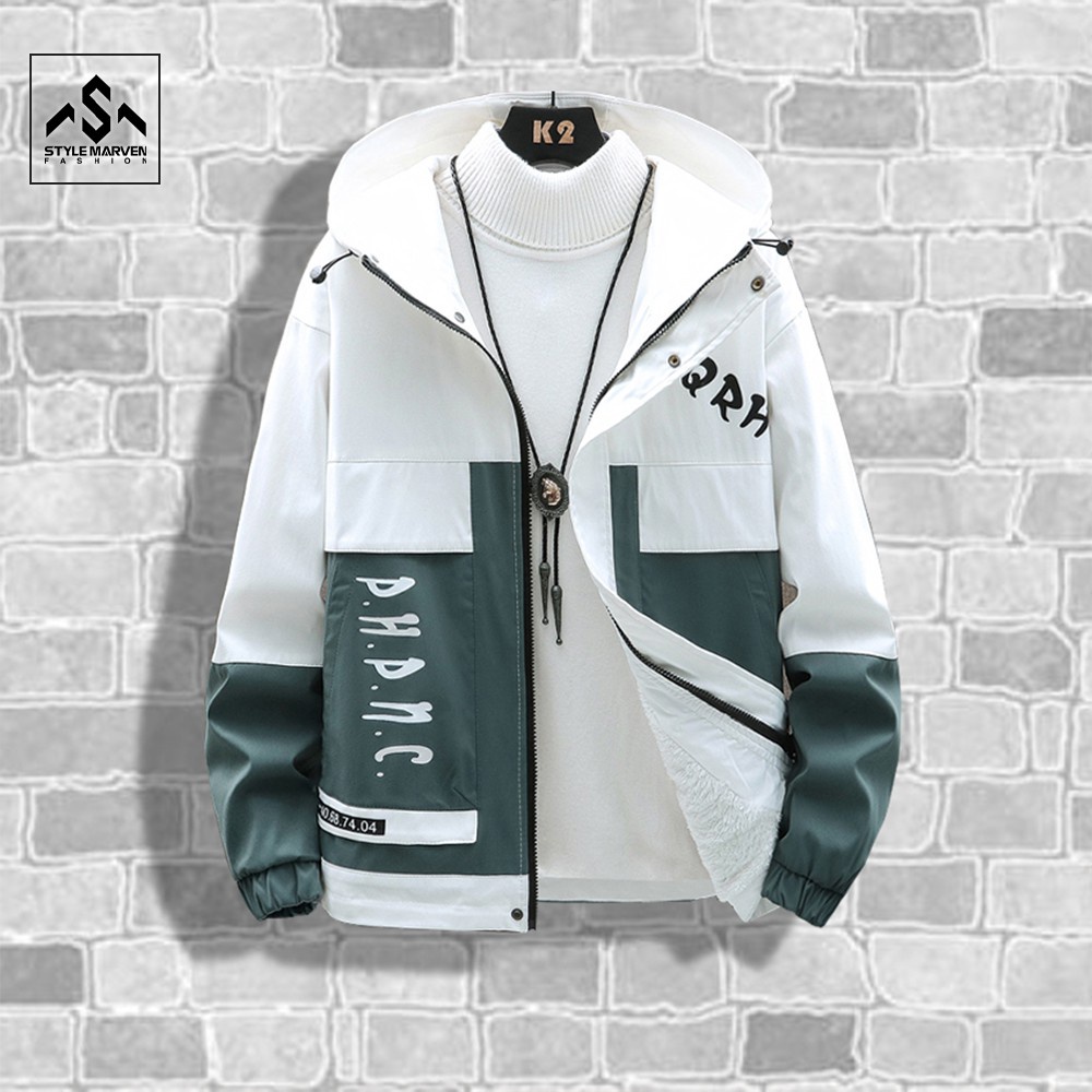 Bộ quần áo thu đông STYLE MARVEN áo khoác khóa kéo TQR phối jogger nỉ thể thao - SET NAM 90000133