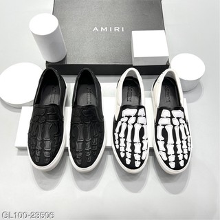 Giày Lười Nam Bàn Tay Xương Thêu có hộp hãng chuẩn thương hiệu New Gl100