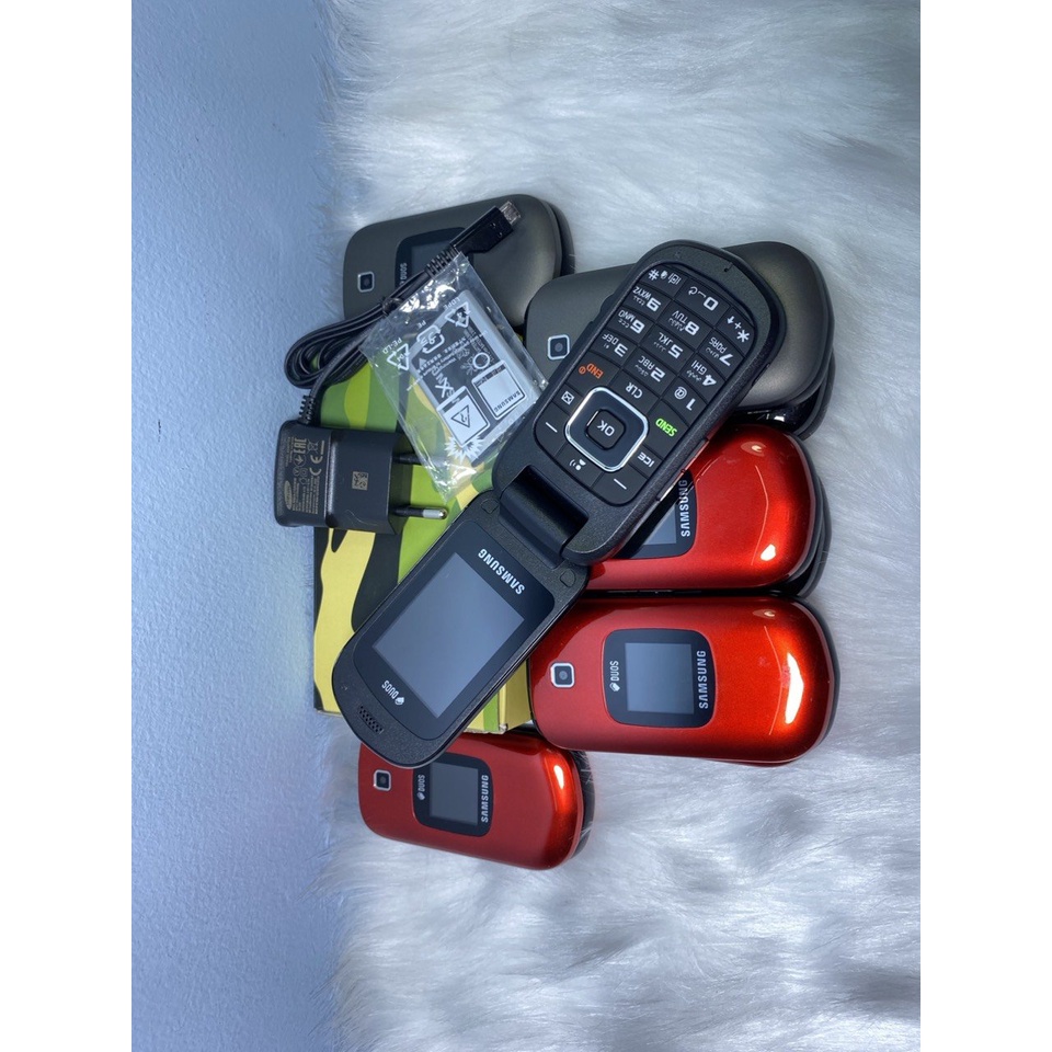 Điện thoại gập sam sung E1272 full box hỗ trợ 2 sim nghe gọi tốt - samsung b3110 bảo hành 12 tháng