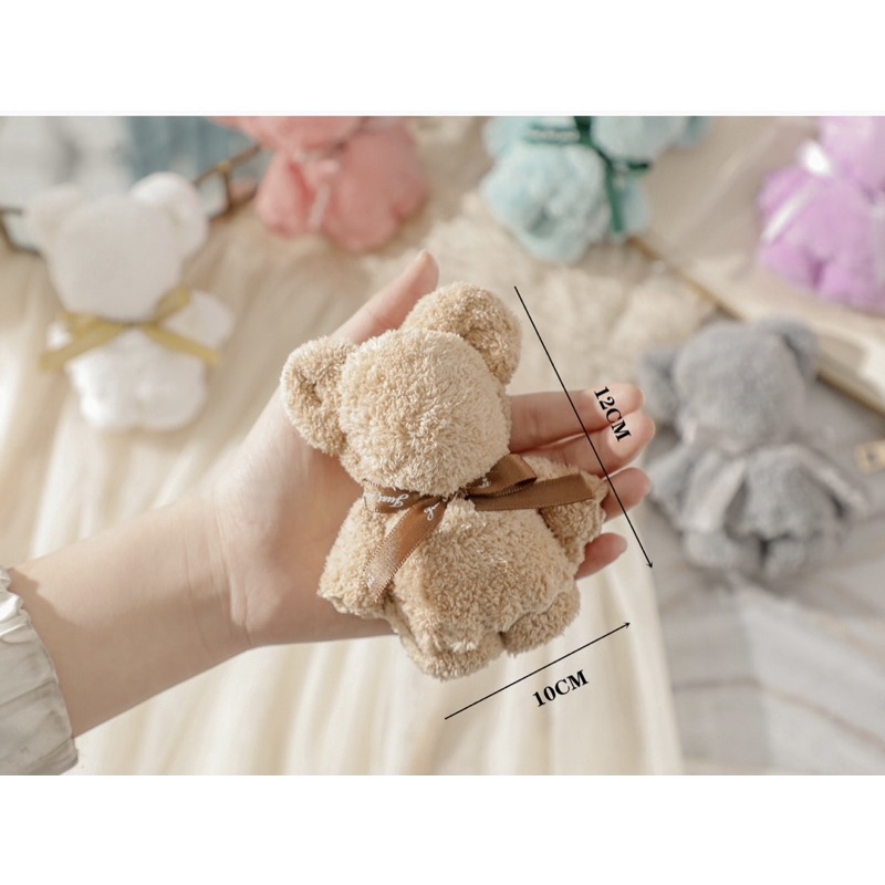 Gấu trang trí hộp quà tặng 14x8cm