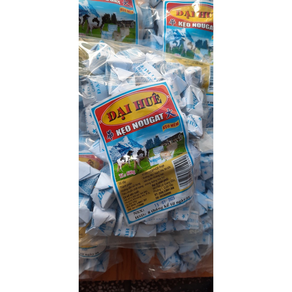 Kẹo sữa đậu phộng Nougat Đại Huê - KẸO HẠNH PHÚC