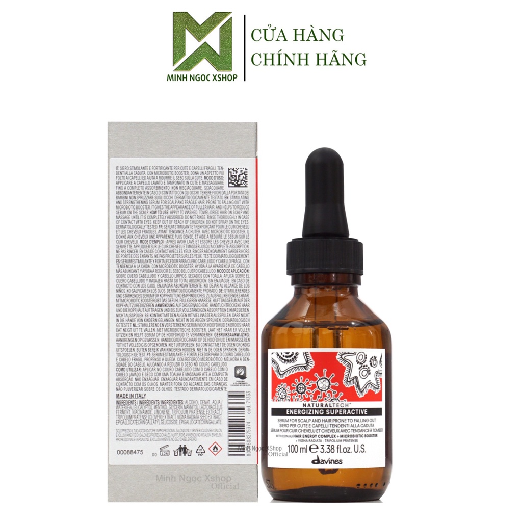 Tinh chất chống rụng kích mọc tóc Davines Energizing Superactive 100ml chính hãng