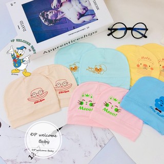 Mũ cotton cho bé sơ sinh đến 2 tháng tuổi