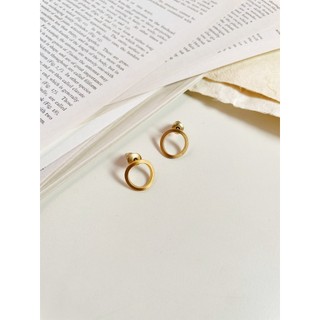 Khuyên tai basic dáng chữ O |daisy.accessory.hn|