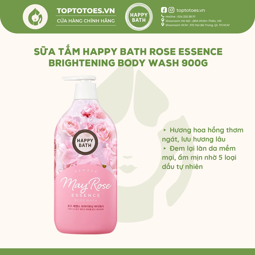 SỮA TẮM HƯƠNG NƯỚC HOA HAPPY BATH PERFUME BODY WASH 900G