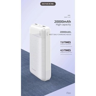Sạc dự phòng sendem p200, sạc dự phòng 20000mah