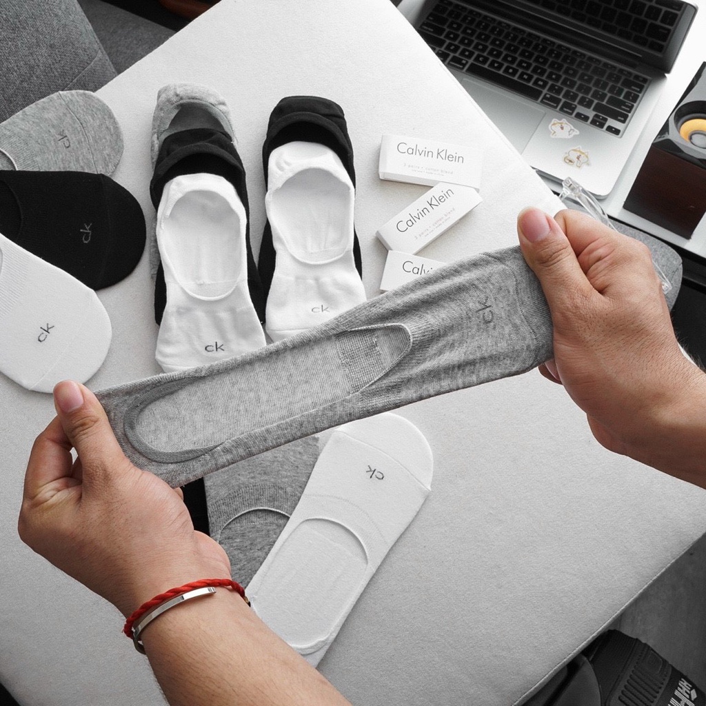 Set 3 đôi vớ/tất lười chất cotton dày dặn, thông thoáng, thấm hút tốt, không hôi chân