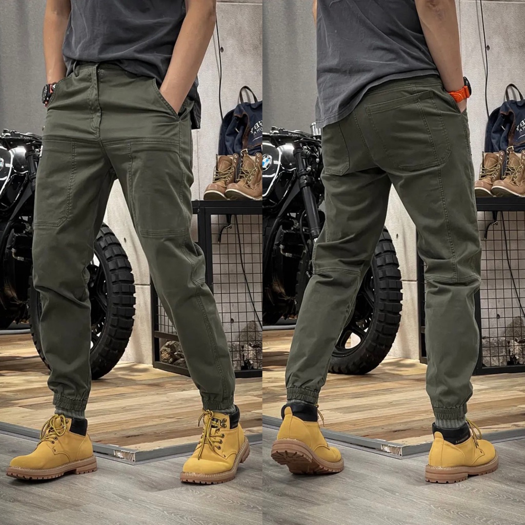Quần Jogger nam 6 túi  vải kaki co dãn trẻ trung năng động