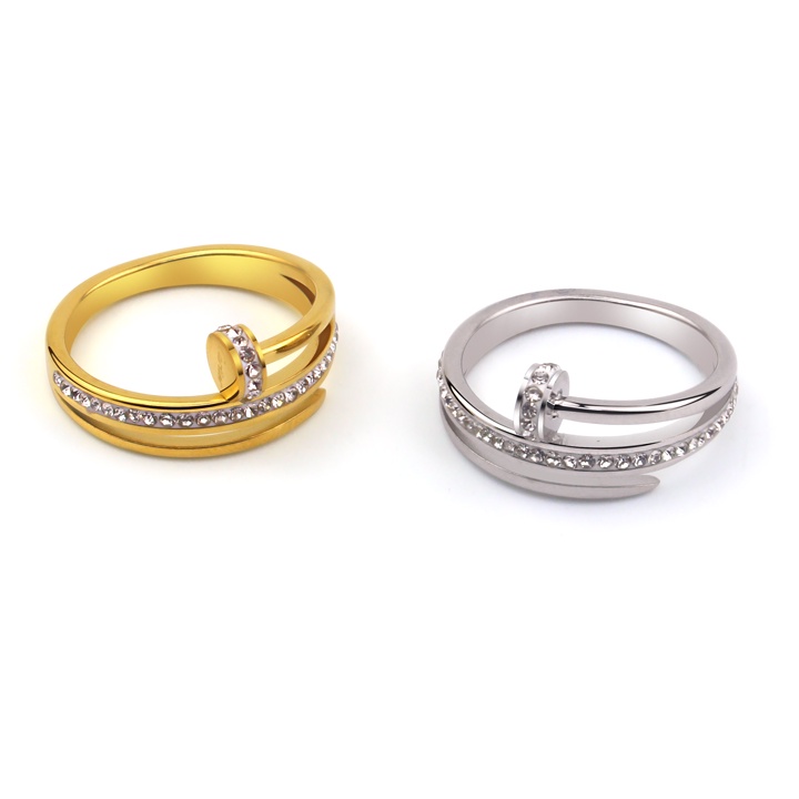 Nhẫn titan ko đEn siêu xinh NT108