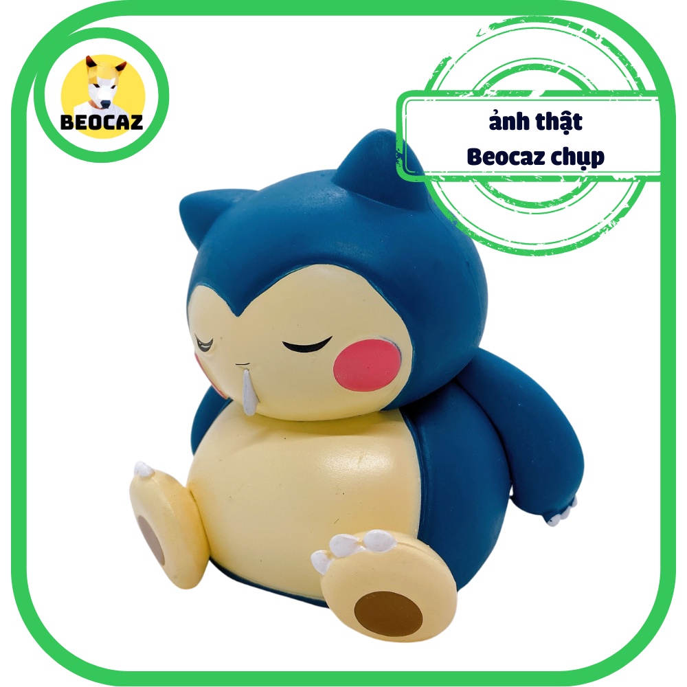 Mô Hình Pokemon Kabigon ngủ ngồi dễ thương trang trí trưng bày bàn học 7cm Tiệm đồ chơi Beocaz