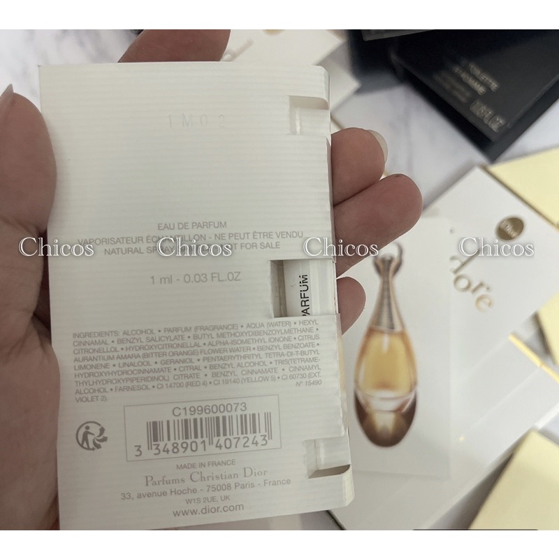 Chicos - Vial chính hãng nước hoa Dior Jadore EDP 1ml