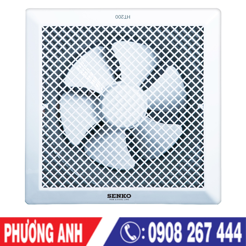 Quạt hút âm trần 2 tấc HT200 Senko