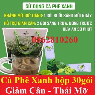cà phê xanh thiên nhiên việt (set 10 gói)