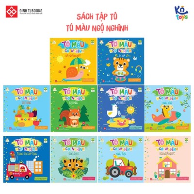 Sách Tô Màu Ngộ Nghĩnh – Đinh Tị (Nhiều chủ đề cho bé 3 - 6 tuổi)