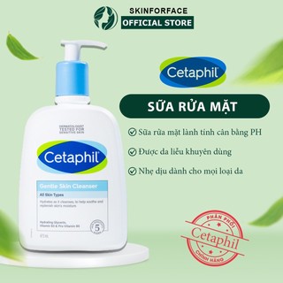 Sữa Rửa Mặt Cetaphil Gentle Skin Cleanser Lành Tính, Dịu Nhẹ Không Xà Phòng 118ml Skinforface