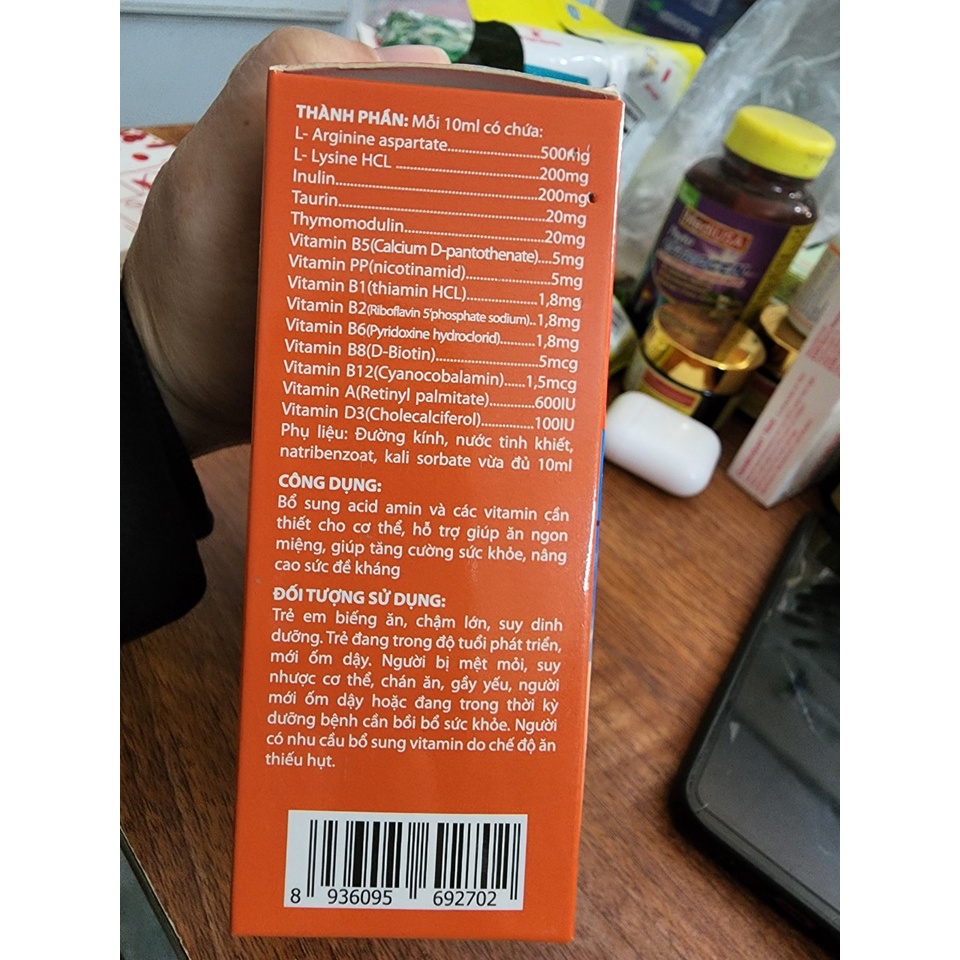 Bcomplex Corke - Giúp tăng cường sức khỏe, hỗ trợ ăn ngon Hộp 20 ống