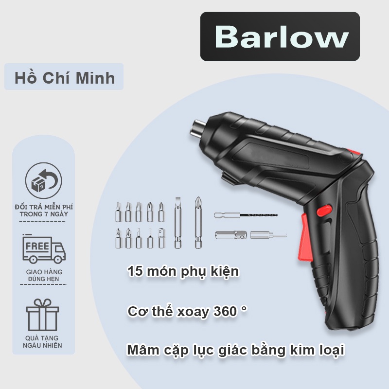 Máy bắn vít cầm tay mini, 15 cái Tuốc nơ vít điện Pin có thể sạc lại Tuốc nơ vít không dây Máy khoan tác động điện