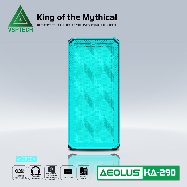Vỏ Case VSP KA290 GREEN