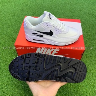 |HT SNEAKER| Giày Nik AirMax 90 White Logo Black