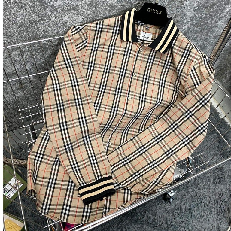 Áo Sơ Mi BBR vải dệt cổ và tay bo chun cho anh em cháy phố cực chất