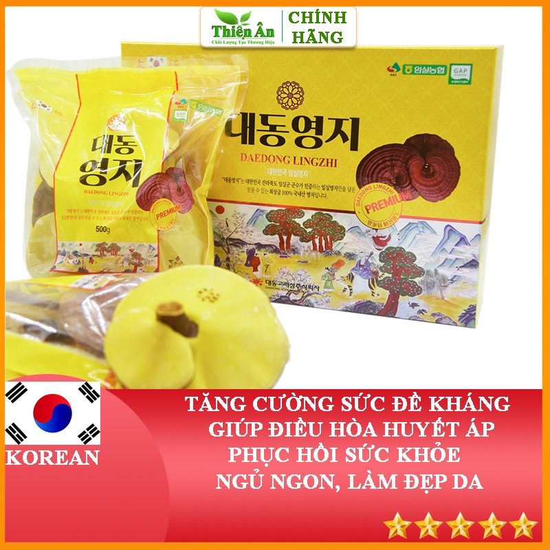 Nấm Linh Chi Imsil Lingzhi Mushroom Premium Hàn Quốc Hộp 1kg