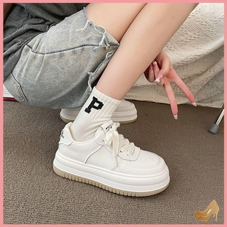 Giày trắng giản dị giày đế dày