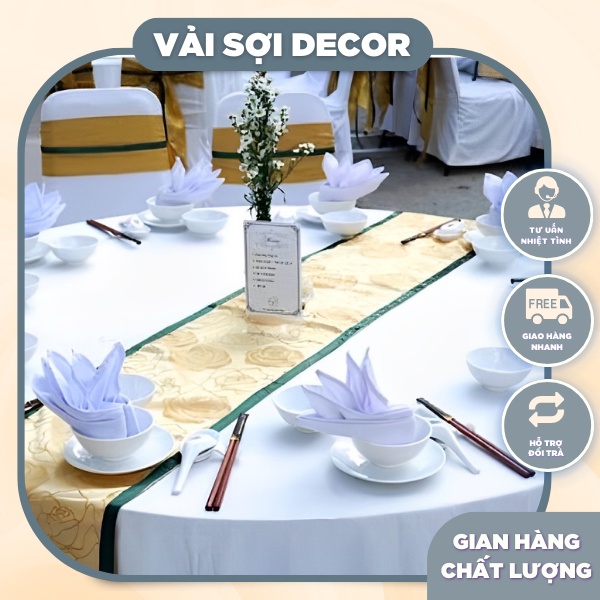 Khăn ăn, napkin nhà hàng, khách sạn, khăn thêu khăn tay vải linen