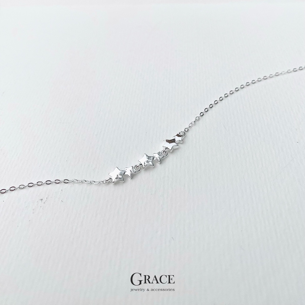 Lắc chân Dải sao đá Astrid - Grace Jewelry