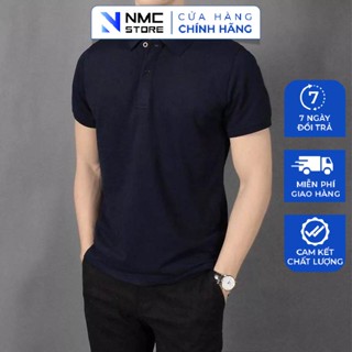Áo Polo Nam NMC Cổ Dệt Một Màu Tôn Dáng Cực Đẹp