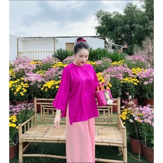 Đồ lam đi chùa nữ - bà ba - bộ đi lễ chùa đẹp cao cấp