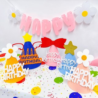 Nón Happy Birthday Style Hàn Quốc Nhỏ Xinh