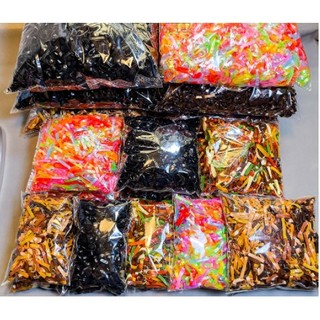 20gram - 50gram - 100gram / Thun cột tóc, chun cột tóc thun đen trong phối màu , mix màu sỉ - lẻ , đen trắng