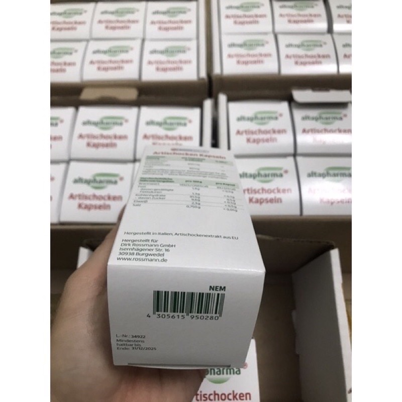 VIÊN UỐNG THẢI ĐỘC GAN Artischocken 100v