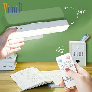Vimite Đèn học led bảo vệ mắt tích điện có remote , đèn led cảm ứng 3 chế độ sáng cao cấp, gắn phòng ngủ - bàn trang điểm