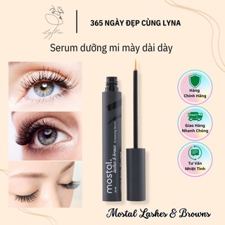 Serum dưỡng mi mày dài và dày Mostal Lashes & Browns, Tinh chất dưỡng mi dài và dày