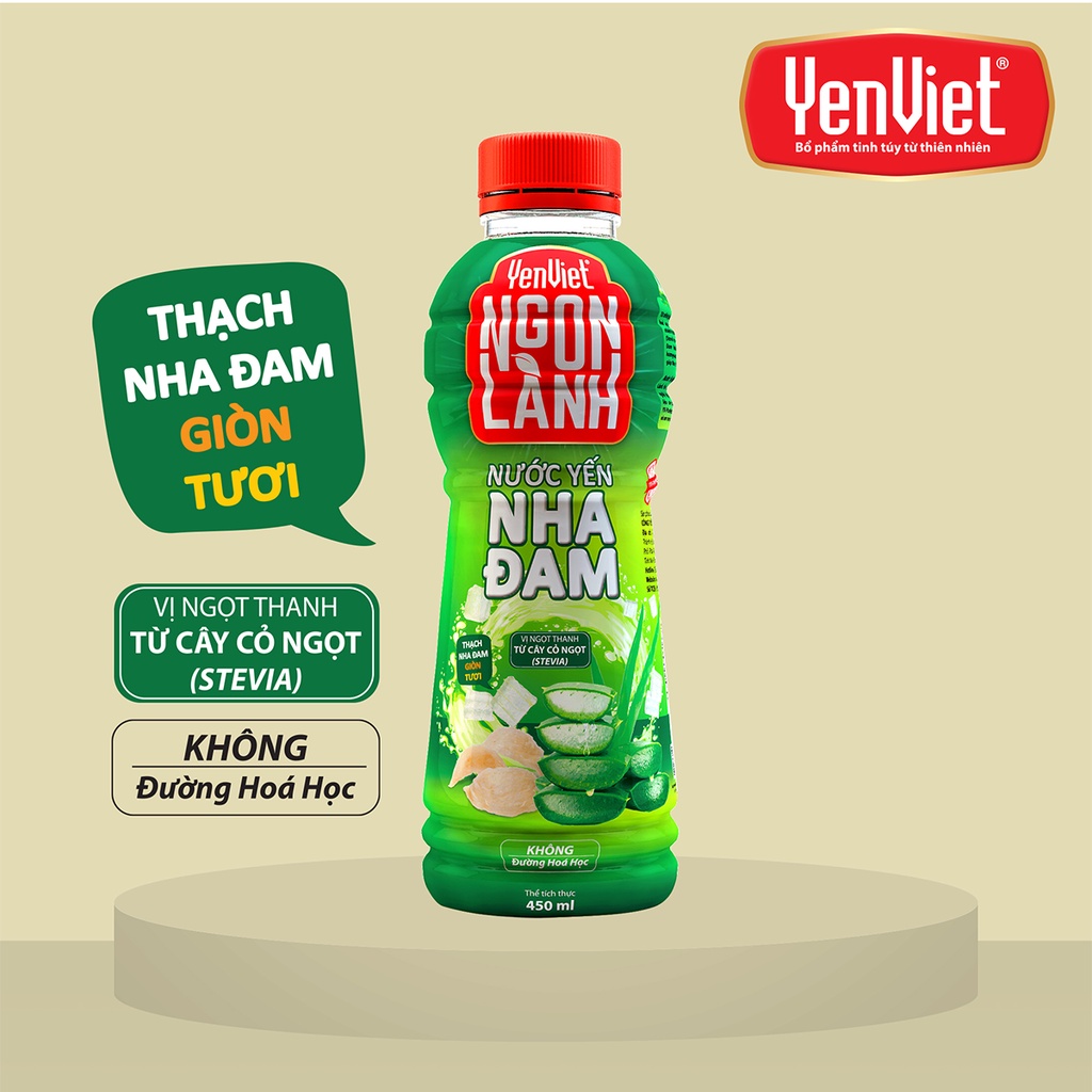 Nước Yến Nha Đam YenViet Ngon Lành [Thùng 24 chai]