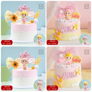 trang trí bánh mô hình sứ