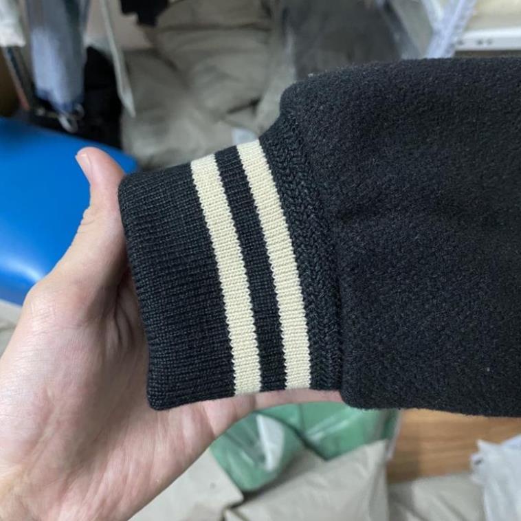 Áo khoác bomber Varsity  Saint La*urent Teddy YSL Jacket bản cao cấp, Da Lộn, Áo khoác bóng chày nam nữ