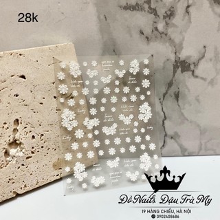 Phụ kiện nail - Sticker Hoa Lụa Tomoni