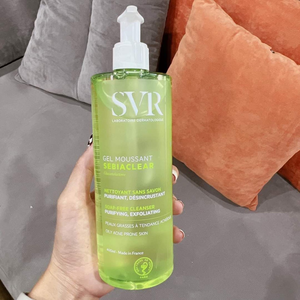 Gel Rửa Mặt SVR Không Chứa Xà Phòng Cho Da Dầu 400ml