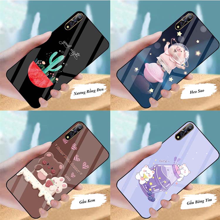 Ốp Lưng VIVO S1 Mặt kính cường lực Cao Cấp, Sang Trọng thiết kế Độc Quyền