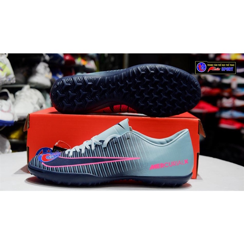 GIÀY đá bóng Mercurical Victory VI TF - XANH RIN KHÓI