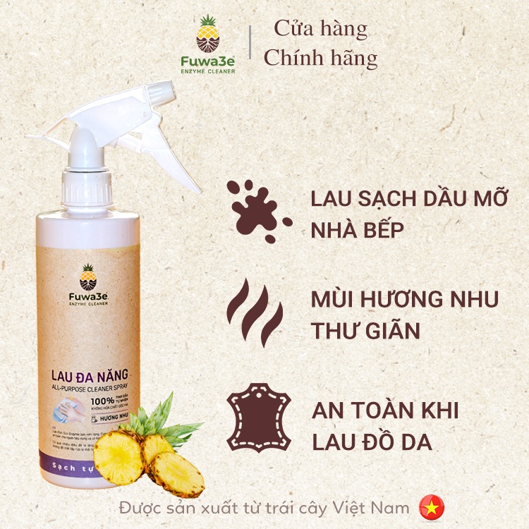 [Fuwa3e] Lau Đa Năng Sinh Học Fuwa3e - Lau bàn bếp, tủ lạnh lò nướng