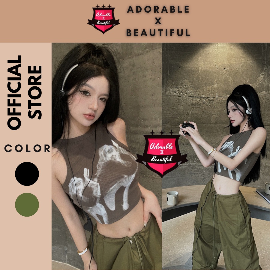 Áo Croptop Thun Gân Form Ngắn Trendy Ulzzang