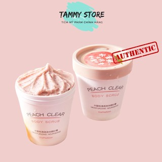 Tẩy da chết Đào toàn thân HEYXI Peach Clear Body Scrub Moisturizing Nourishing 200ml