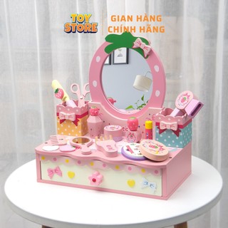 Bộ đồ chơi bàn trang điểm công chúa bằng gỗ cho bé toystore FUDAER