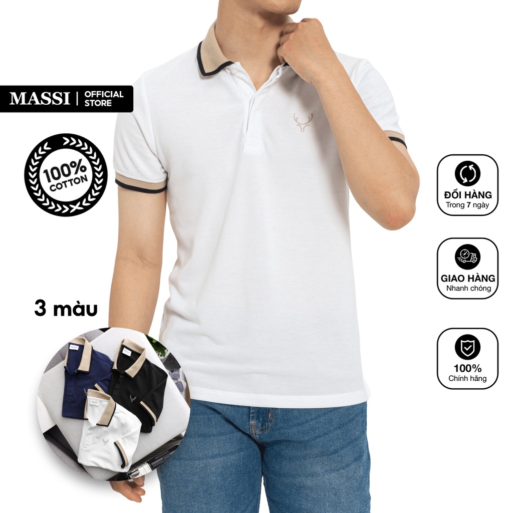 Áo Polo MASSI chất liệu vải co giãn - POLO MASSI 8T | BigBuy360 - bigbuy360.vn