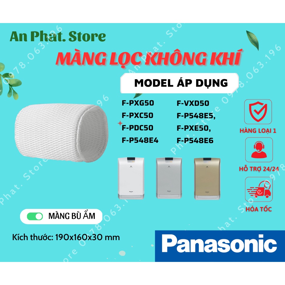 (LOẠI 1) Màng lọc dành cho máy PANASONIC có model: F-PXG50, F-PXC50,F-PDC50, F-P548E4, F-VXD50, F-P548E5, F-PXE50,...... | BigBuy360 - bigbuy360.vn