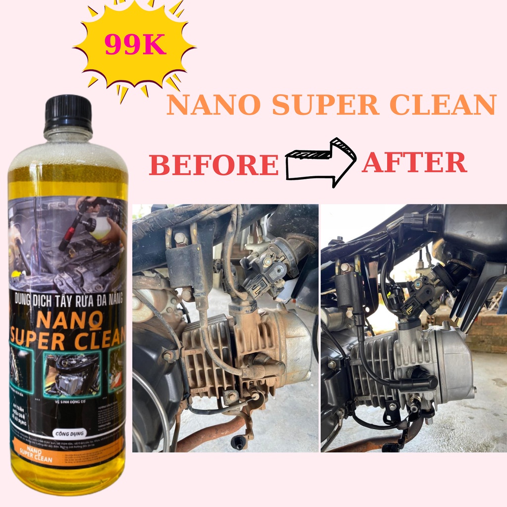 Dung Dịch Vệ Sinh Nhông Sên Đĩa Siêu Sạch Nano Super Clean (Tương tự M
