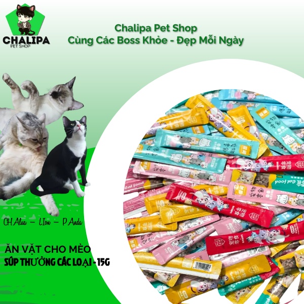 Combo 20 Súp Thưởng Thanh Zozopet, Shizuka, Catfood, Petsnack,...Mix Vị Cho Mèo